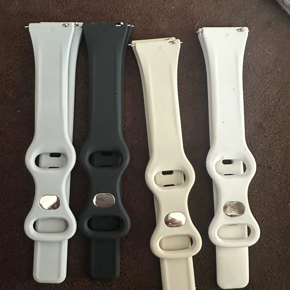 Smartwatch Replacement Bands - Black, White, Gray